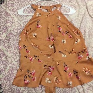 Express tank top with open back